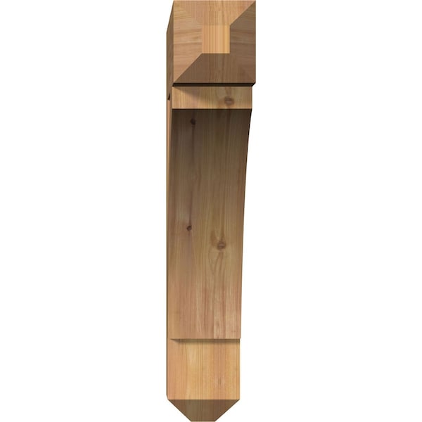 Thorton Craftsman Smooth Bracket, Western Red Cedar, 5 1/2W X 30D X 30H